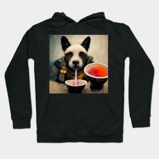 Sad Dog Watercolor Hoodie